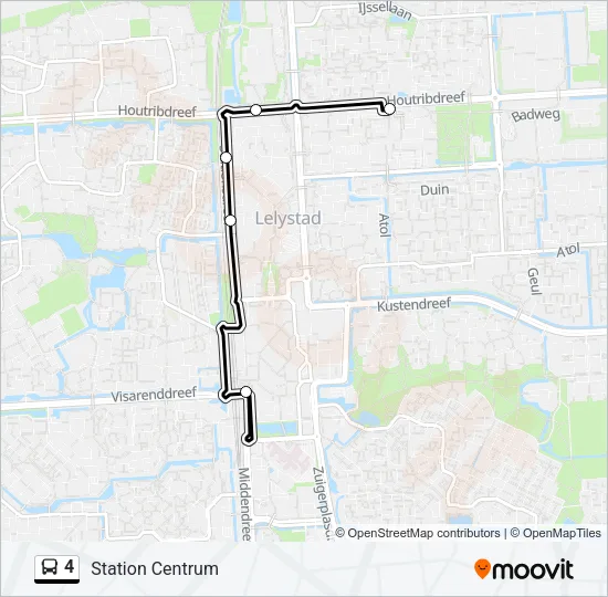 4 Bus Line Map