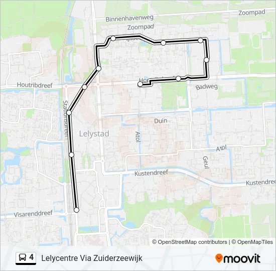 4 Bus Line Map