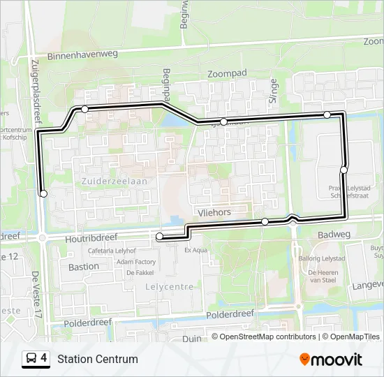 4 Bus Line Map
