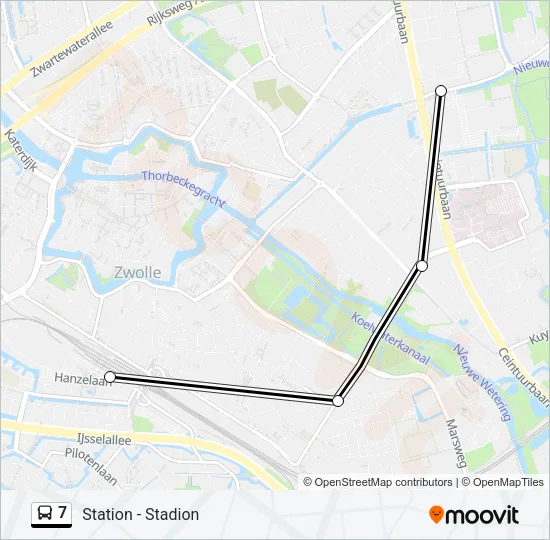 7 Bus Line Map