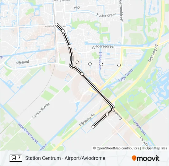 7 Bus Line Map