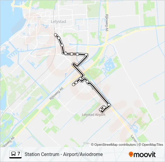 Bus 7 lijnkaart