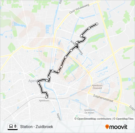 8 Bus Line Map