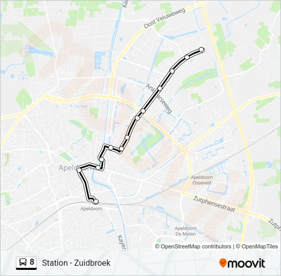 8 Bus Line Map