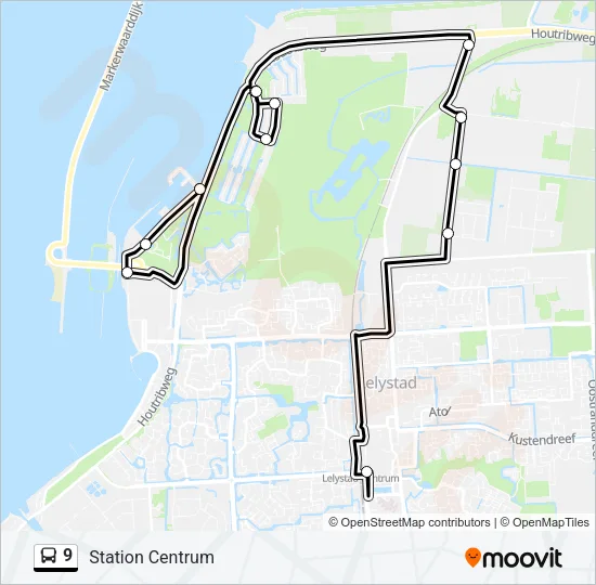 9 Bus Line Map
