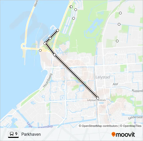 9 Bus Line Map
