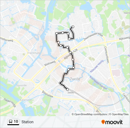 10 Bus Line Map