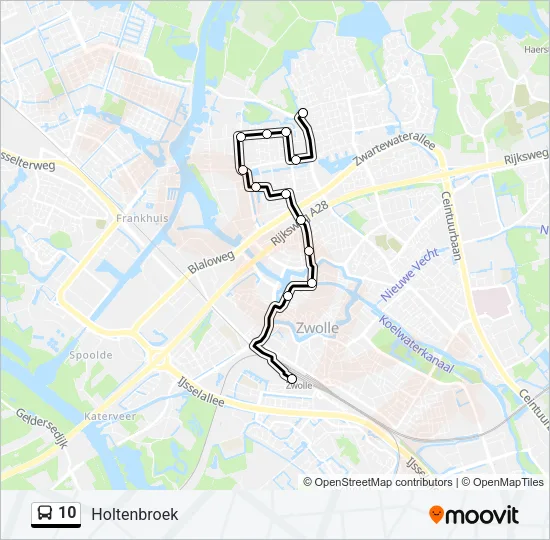 10 Bus Line Map