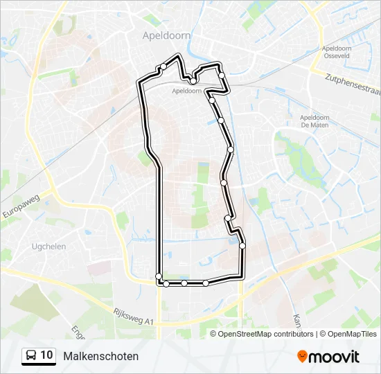 10 Bus Line Map