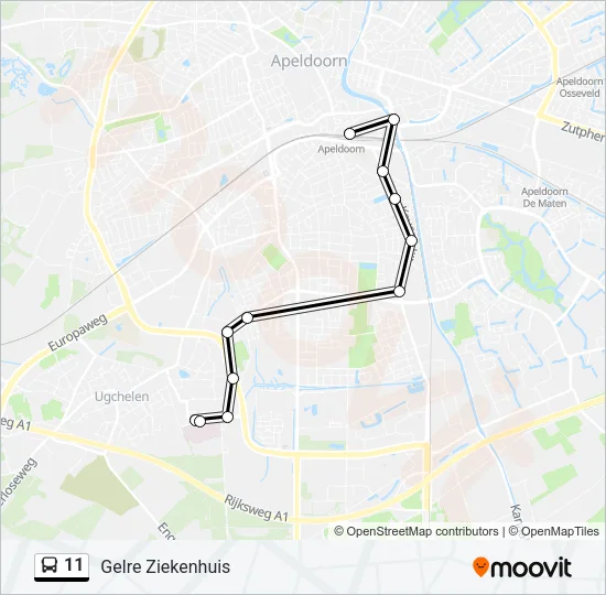 11 Bus Line Map
