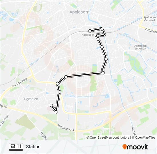 11 Bus Line Map