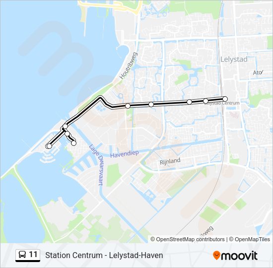 11 Bus Line Map