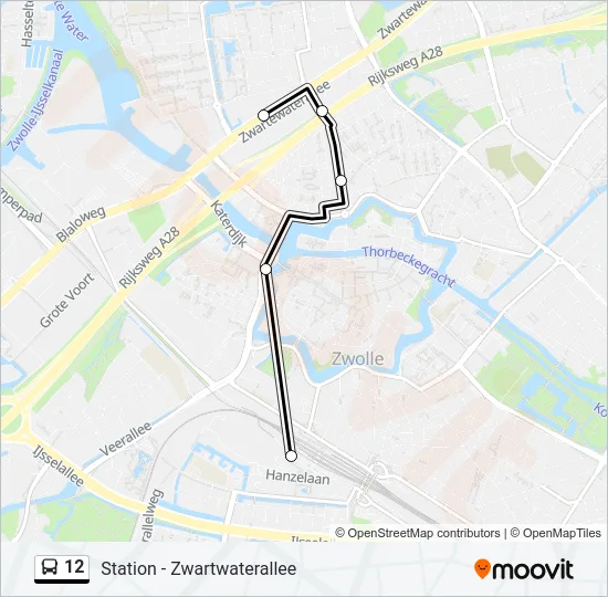 12 Bus Line Map