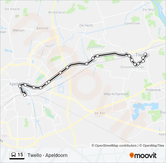 15 Bus Line Map