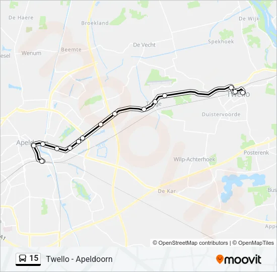 15 Bus Line Map