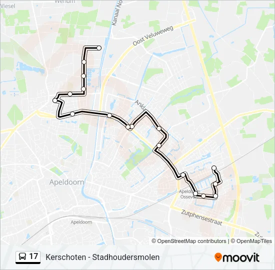 17 Bus Line Map