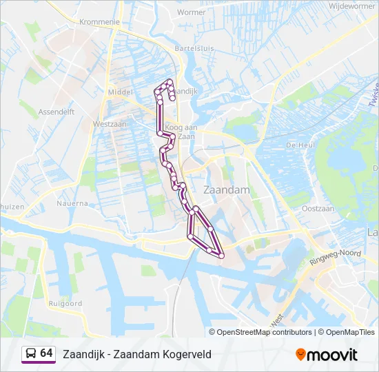64 Bus Line Map