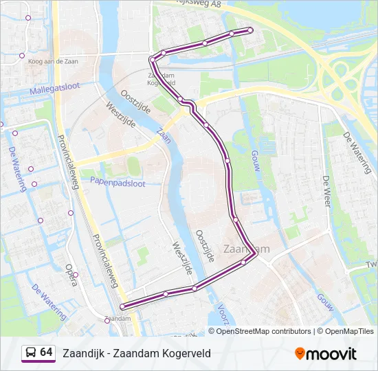 64 Bus Line Map
