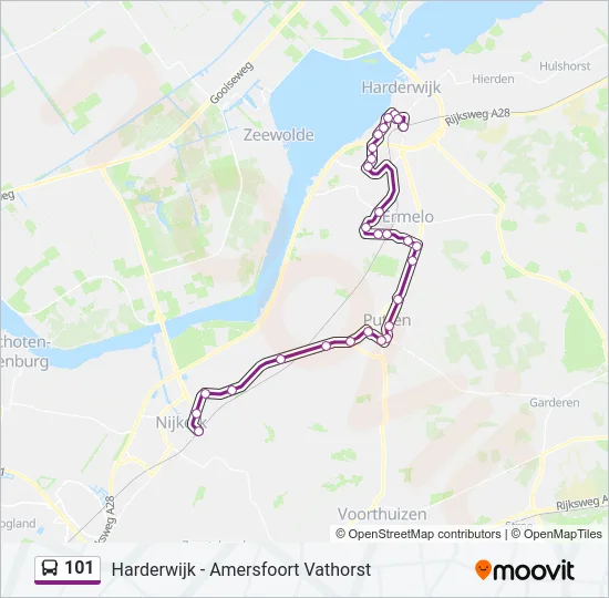 101 Bus Line Map
