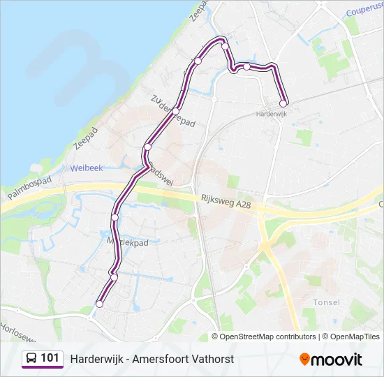 101 Bus Line Map