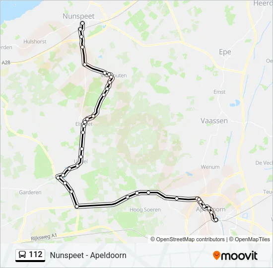 112 Bus Line Map