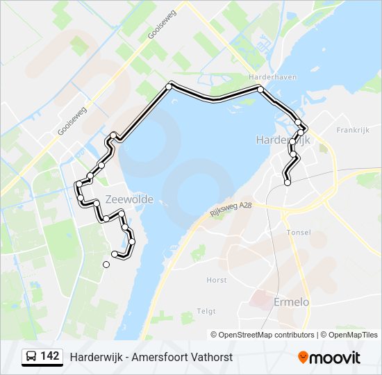 142 Bus Line Map