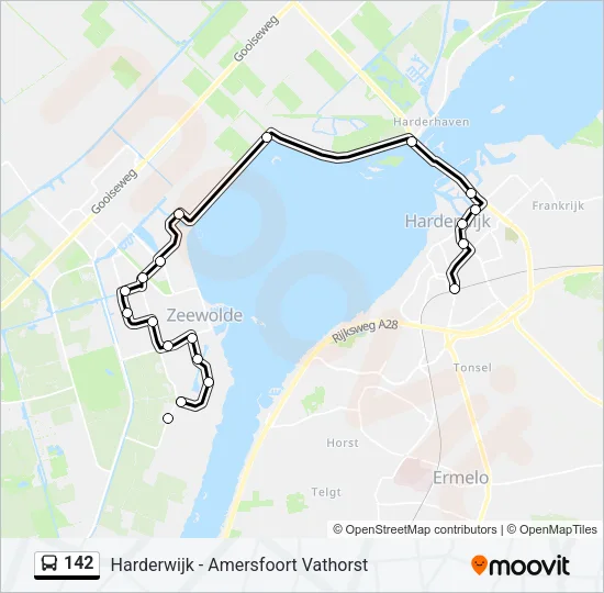 142 Bus Line Map