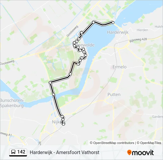 142 Bus Line Map