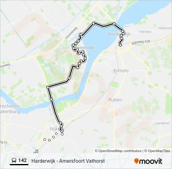 142 Bus Line Map