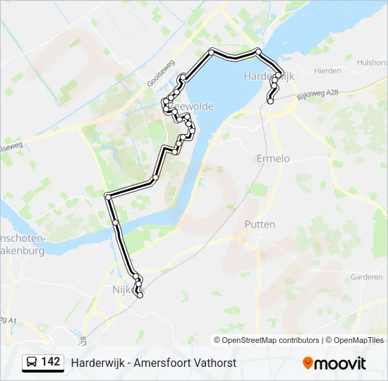 142 Bus Line Map