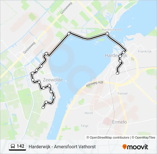 142 Bus Line Map