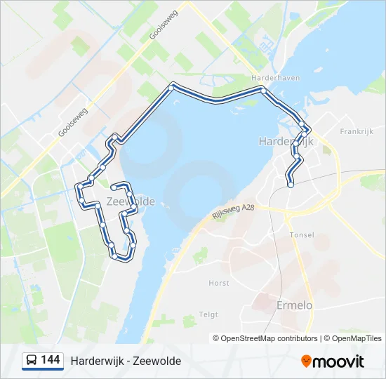 144 Bus Line Map