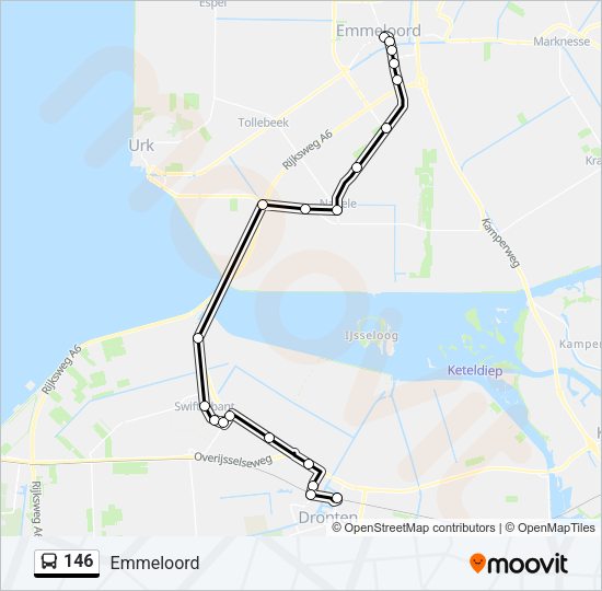 146 Bus Line Map