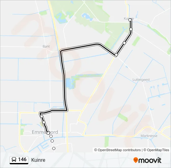 146 Bus Line Map