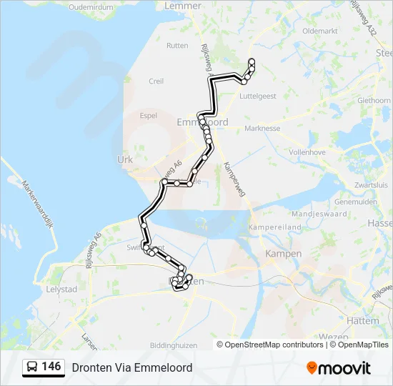 146 Bus Line Map