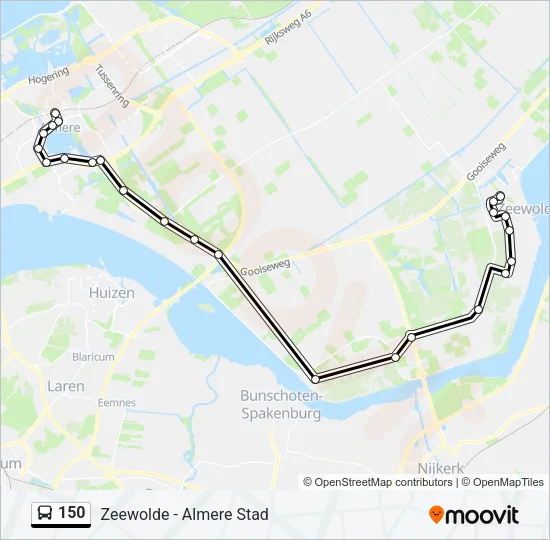 150 Bus Line Map