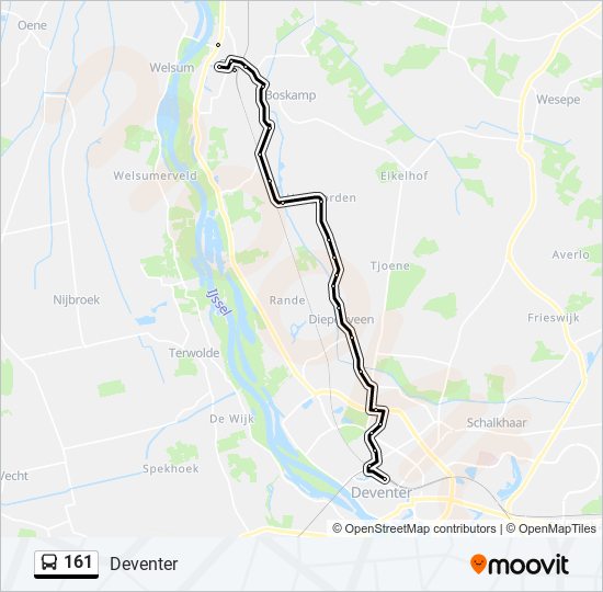 161 bus Line Map