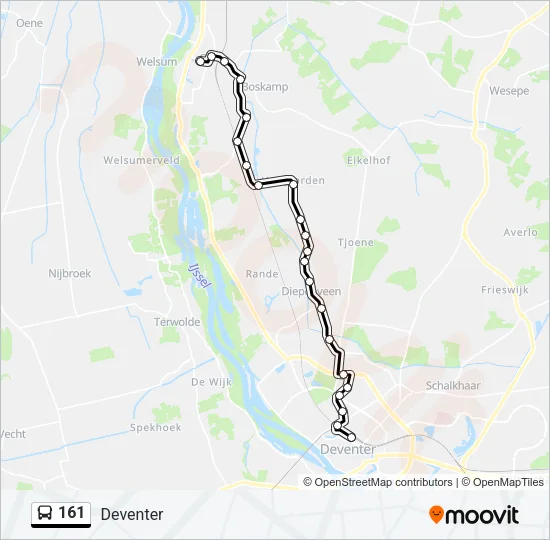 161 Bus Line Map