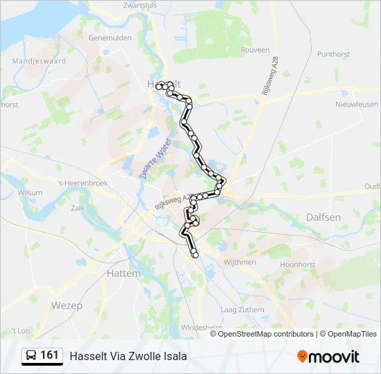 161 Bus Line Map