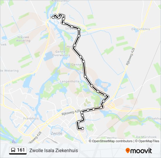 161 Bus Line Map
