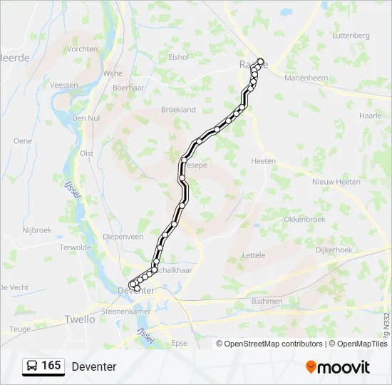 165 Bus Line Map