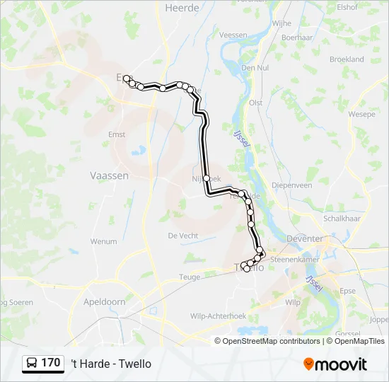 170 Bus Line Map