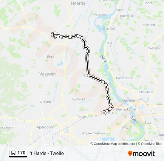 170 Bus Line Map