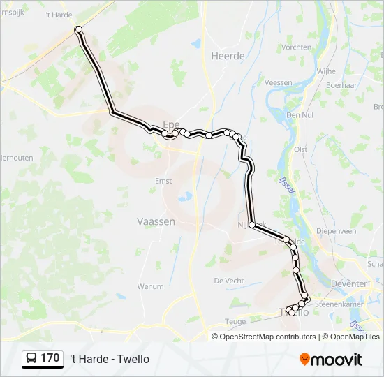 170 Bus Line Map