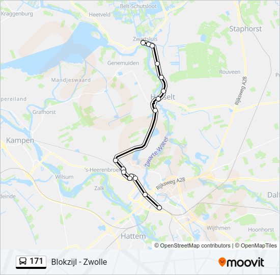 171 Bus Line Map