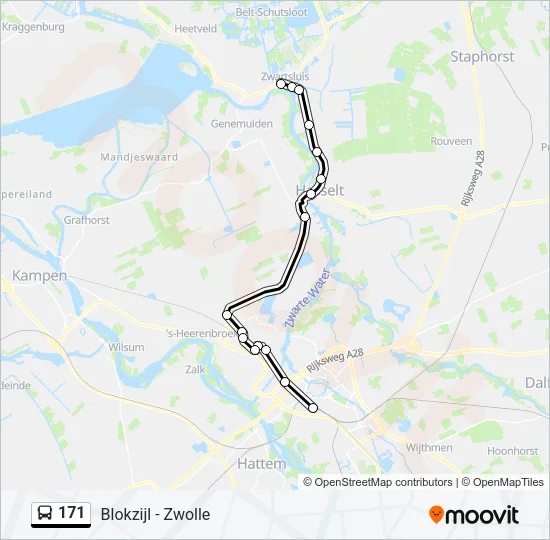 171 Bus Line Map
