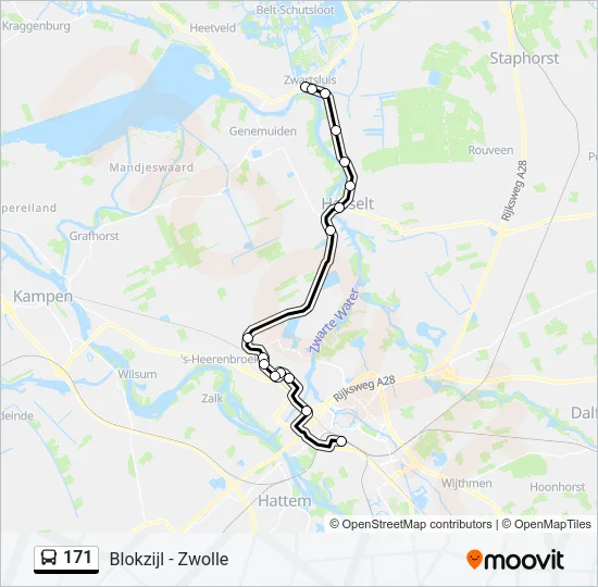 171 Bus Line Map