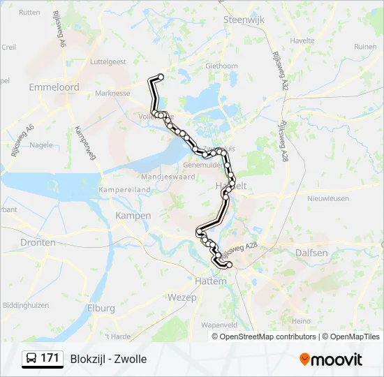 171 Bus Line Map