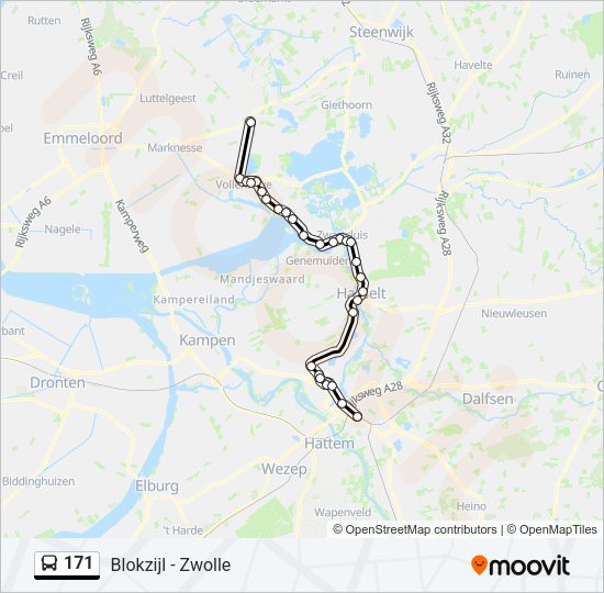 171 Bus Line Map