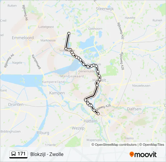 171 Bus Line Map